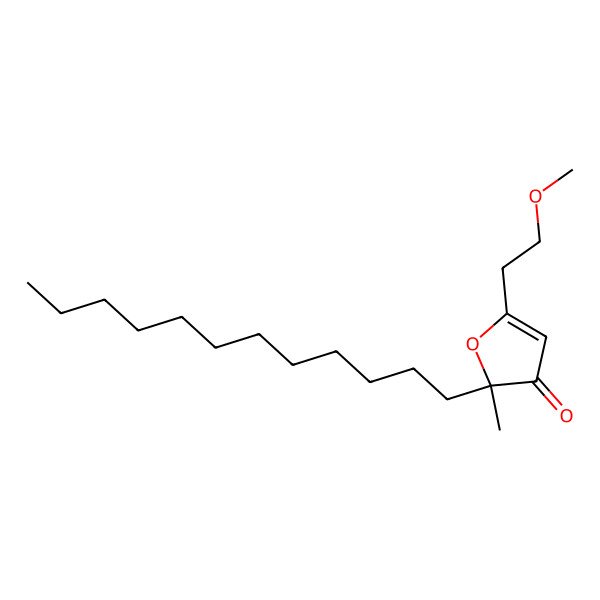 2D Structure of 2-Dodecyl-5-(2-methoxyethyl)-2-methyluran-3-one