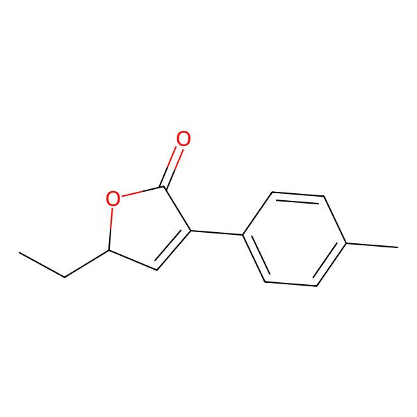 2D Structure of (2S)-2-ethyl-4-(4-methylphenyl)-2H-furan-5-one