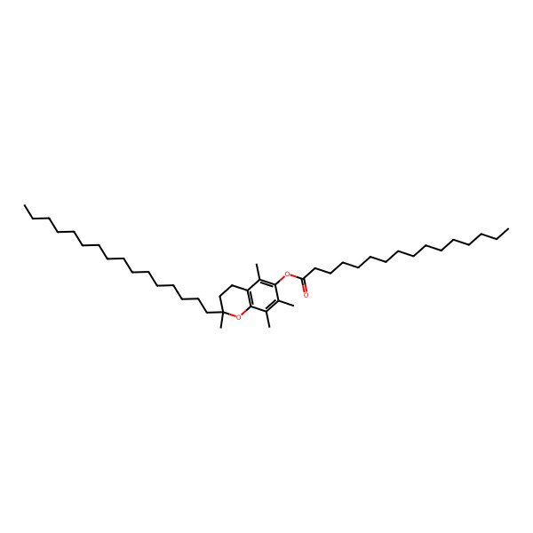 2D Structure of [(2S)-2-hexadecyl-2,5,7,8-tetramethyl-3,4-dihydrochromen-6-yl] hexadecanoate