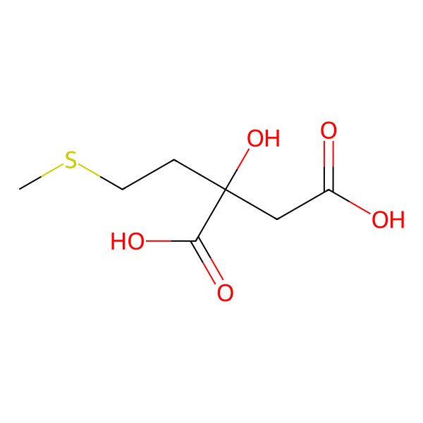 2D Structure of (2S)-2-hydroxy-2-(2-methylsulfanylethyl)butanedioic acid