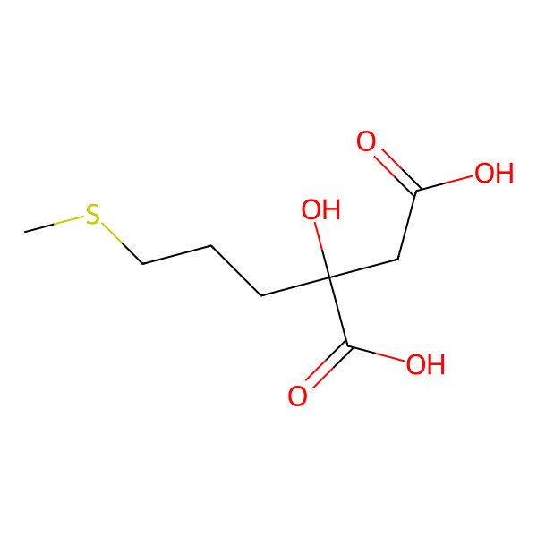 2D Structure of (2S)-2-hydroxy-2-(3-methylsulfanylpropyl)butanedioic acid