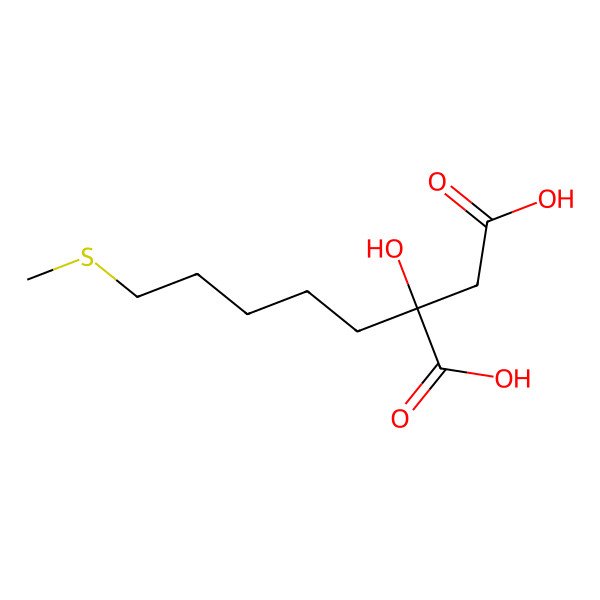 2D Structure of (2S)-2-hydroxy-2-(5-methylsulfanylpentyl)butanedioic acid