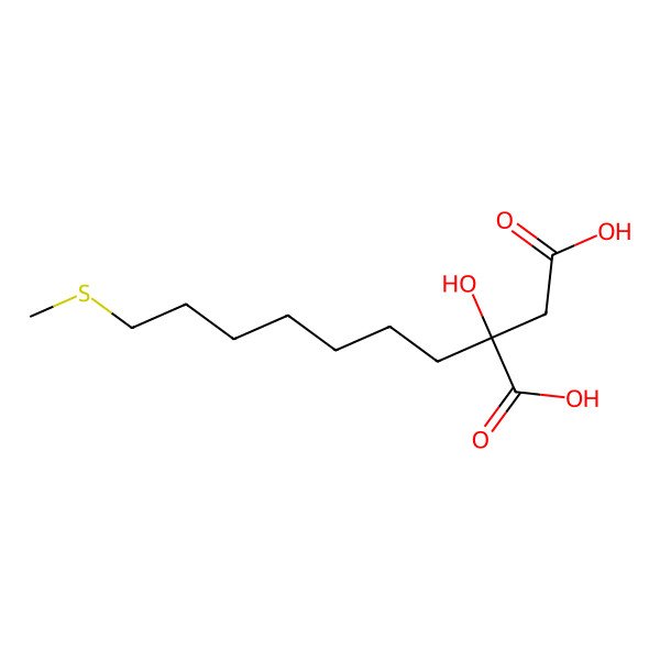2D Structure of (2S)-2-hydroxy-2-(7-methylsulfanylheptyl)butanedioic acid