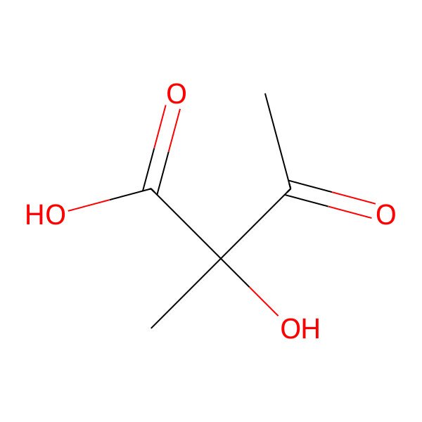 2D Structure of (2S)-2-hydroxy-2-methyl-3-oxobutanoic acid