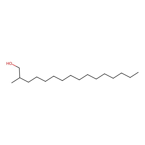 2D Structure of (2S)-2-methylhexadecan-1-ol