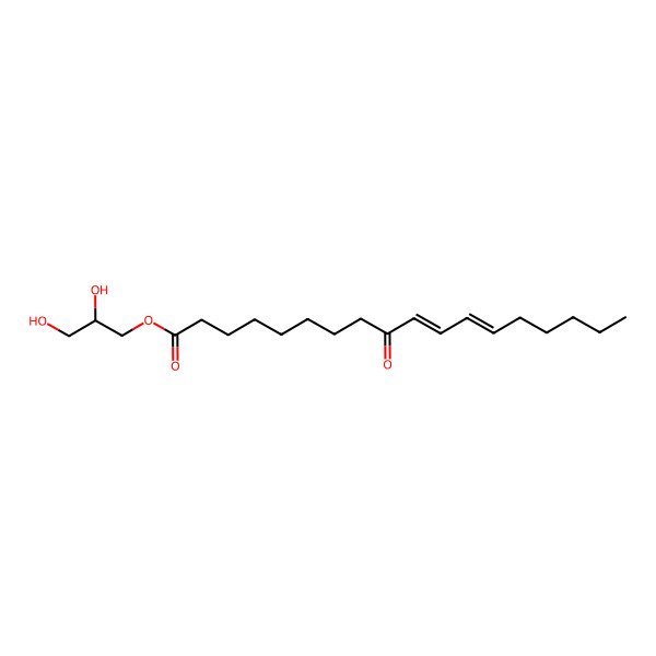 2D Structure of [(2S)-2,3-dihydroxypropyl] 9-oxooctadeca-10,12-dienoate
