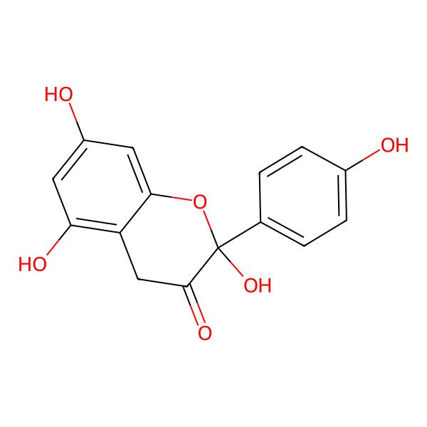2D Structure of (2S)-2,5,7-trihydroxy-2-(4-hydroxyphenyl)-4H-chromen-3-one 2D Structure of (2S)-2,5,7-trihydroxy-2-(4-hydroxyphenyl)-4H-chromen-3-one
