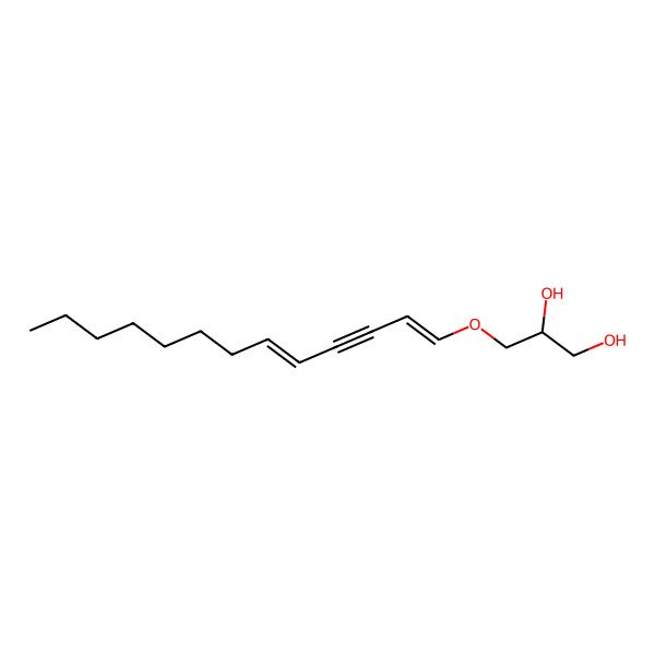 2D Structure of (2S)-3-[(1Z,5Z)-trideca-1,5-dien-3-ynoxy]propane-1,2-diol
