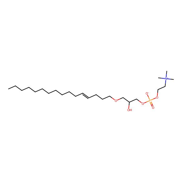 2D Structure of [(2S)-3-hexadec-4-enoxy-2-hydroxypropyl] 2-(trimethylazaniumyl)ethyl phosphate