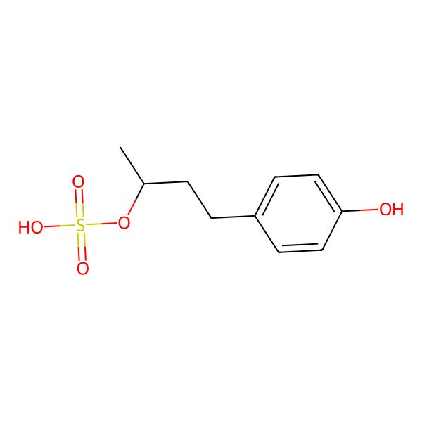 2D Structure of [(2S)-4-(4-hydroxyphenyl)butan-2-yl] hydrogen sulfate