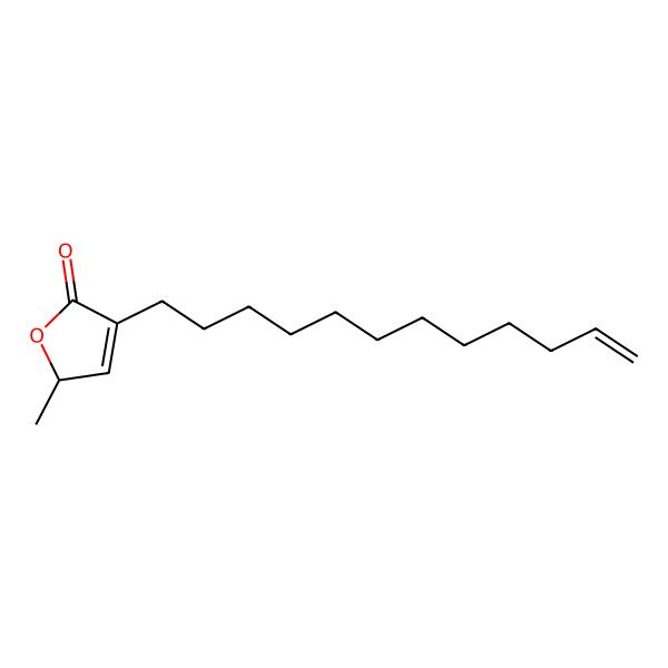 2D Structure of (2S)-4-dodec-11-enyl-2-methyl-2H-furan-5-one