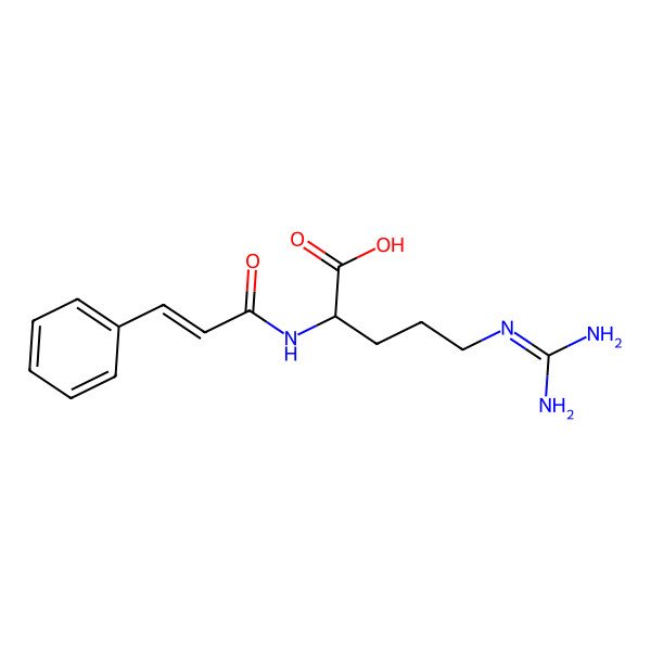 2D Structure of (2S)-5-(diaminomethylideneamino)-2-(3-phenylprop-2-enoylamino)pentanoic acid