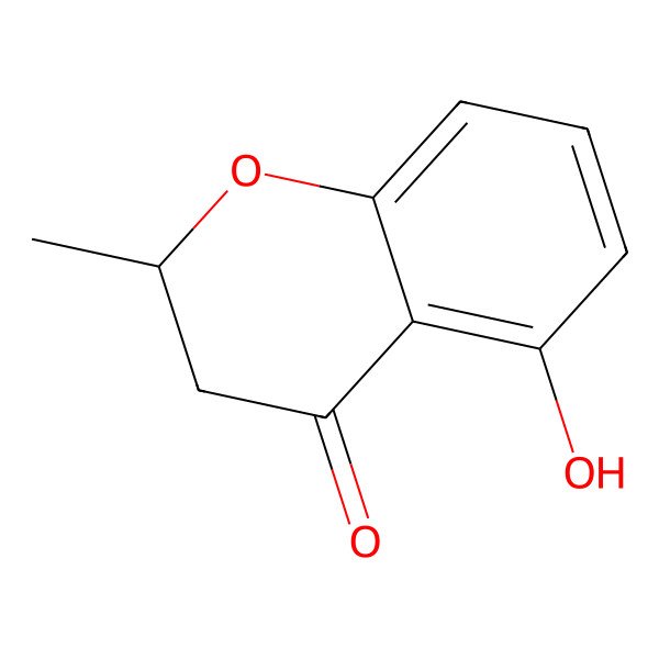 2D Structure of (2S)-5-hydroxy-2-methyl-2,3-dihydrochromen-4-one