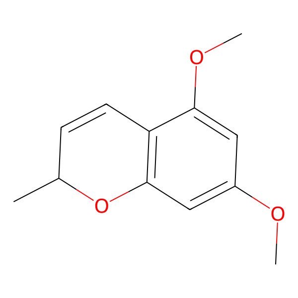 2D Structure of (2S)-5,7-dimethoxy-2-methyl-2H-chromene