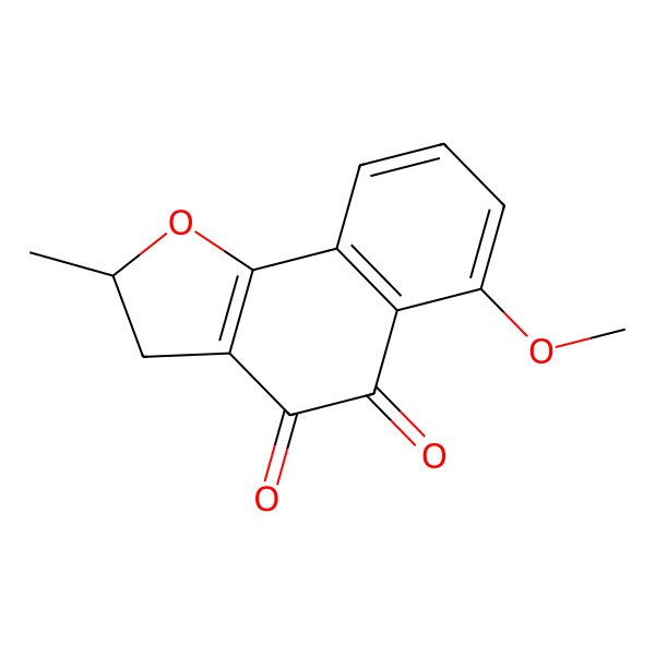 2D Structure of (2S)-6-methoxy-2-methyl-2,3-dihydrobenzo[g][1]benzofuran-4,5-dione