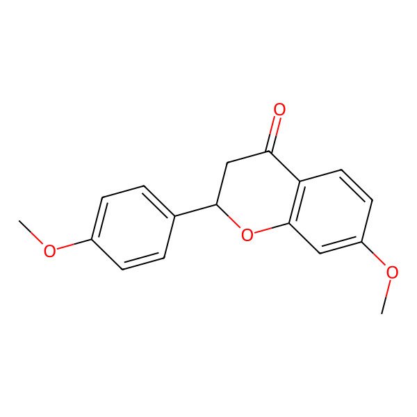 2D Structure of (2S)-7-methoxy-2-(4-methoxyphenyl)-2,3-dihydrochromen-4-one