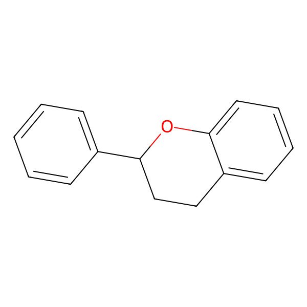 2D Structure of (2S)-flavan