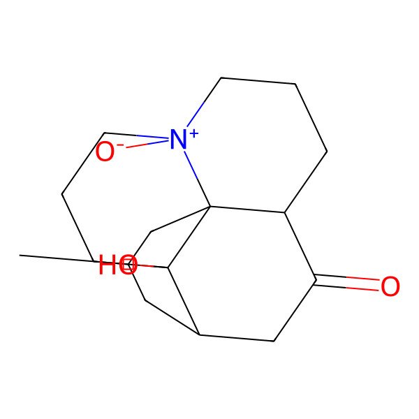 2D Structure of (2S,10S,13S,15R)-2-hydroxy-15-methyl-6-oxido-6-azoniatetracyclo[8.6.0.01,6.02,13]hexadecan-11-one