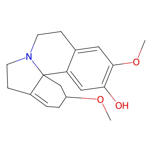 2D Structure of (2S,13bS)-2,11-dimethoxy-2,3,5,6,8,9-hexahydro-1H-indolo[7a,1-a]isoquinolin-12-ol