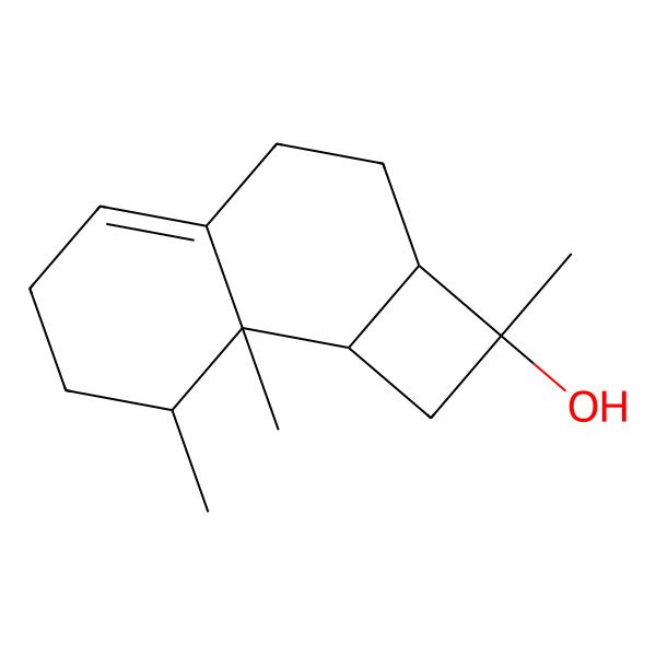 2D Structure of (2S,2aS,8S,8aS,8bS)-2,8,8a-trimethyl-1,2a,3,4,6,7,8,8b-octahydrocyclobuta[a]naphthalen-2-ol