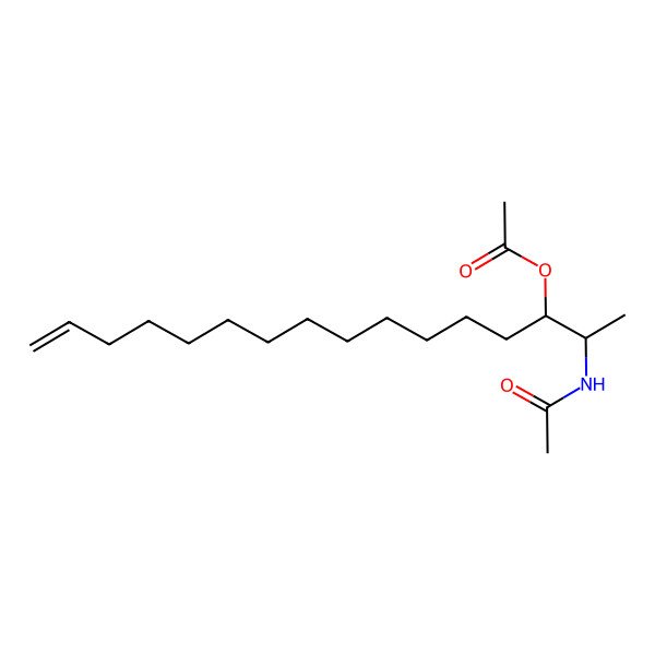 2D Structure of [(2S,3R)-2-acetamidohexadec-15-en-3-yl] acetate