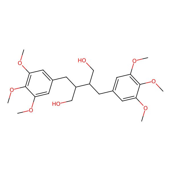 2D Structure of (2S,3R)-2,3-bis[(3,4,5-trimethoxyphenyl)methyl]butane-1,4-diol