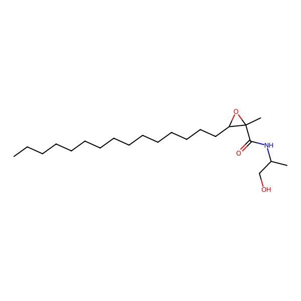 2D Structure of (2S,3R)-N-[(2R)-1-hydroxypropan-2-yl]-2-methyl-3-pentadecyloxirane-2-carboxamide