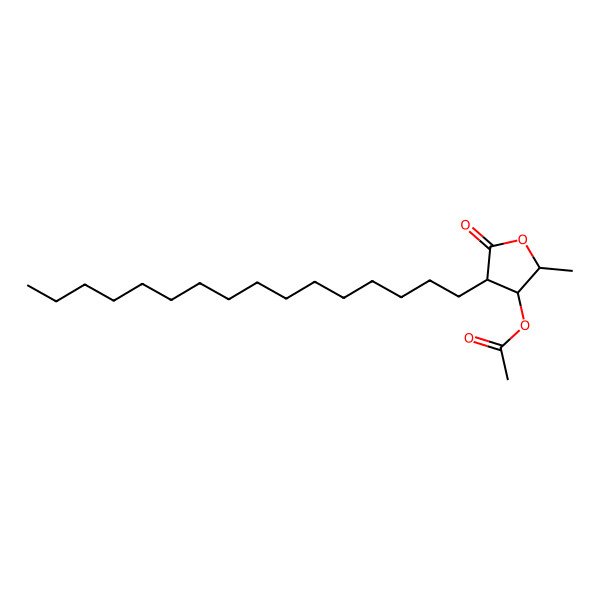 2D Structure of [(2S,3R,4S)-4-hexadecyl-2-methyl-5-oxooxolan-3-yl] acetate