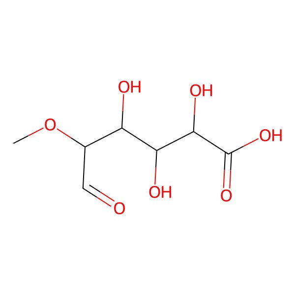 2D Structure of (2S,3R,4S,5R)-2,3,4-trihydroxy-5-methoxy-6-oxohexanoic acid