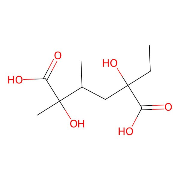 2D Structure of (2S,3R,5S)-5-ethyl-2,5-dihydroxy-2,3-dimethylhexanedioic acid