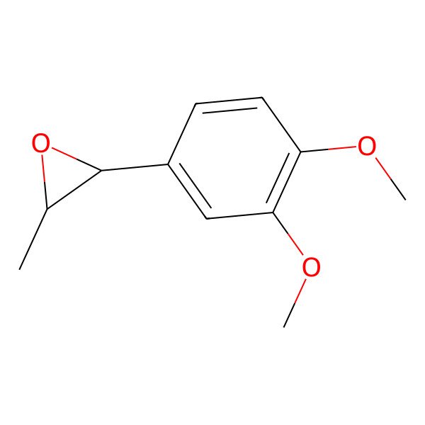 2D Structure of (2S,3S)-2-(3,4-dimethoxyphenyl)-3-methyloxirane