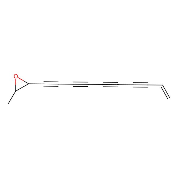 2D Structure of (2S,3S)-2-dec-9-en-1,3,5,7-tetraynyl-3-methyloxirane