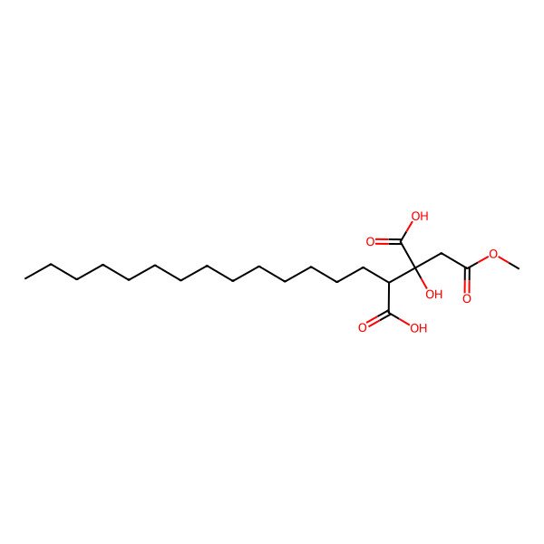 2D Structure of (2S,3S)-2-hydroxy-2-(2-methoxy-2-oxoethyl)-3-tetradecylbutanedioic acid