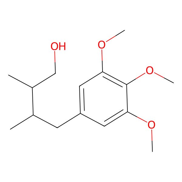 2D Structure of (2S,3S)-2,3-dimethyl-4-(3,4,5-trimethoxyphenyl)butan-1-ol
