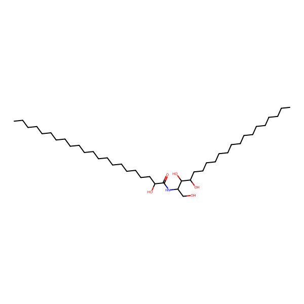 2D Structure of (2S,3S,4R,20R)-2-(20-hydroxydocosanoylamino)eicosane-1,3,4-triol
