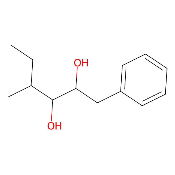 2D Structure of (2S,3S,4S)-4-methyl-1-phenylhexane-2,3-diol