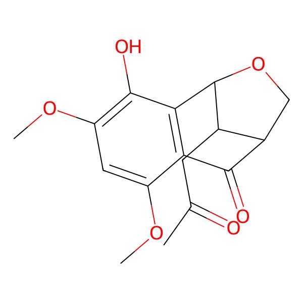 2D Structure of (2S,3S,4S)-8-dehydroxy-8-methoxyldihydronaphthalenone