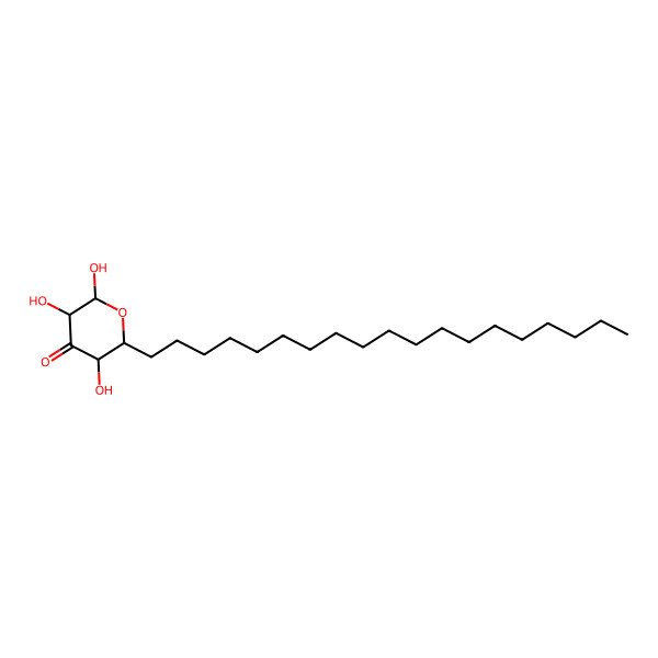 2D Structure of (2S,3S,5R,6S)-2,3,5-trihydroxy-6-nonadecyloxan-4-one