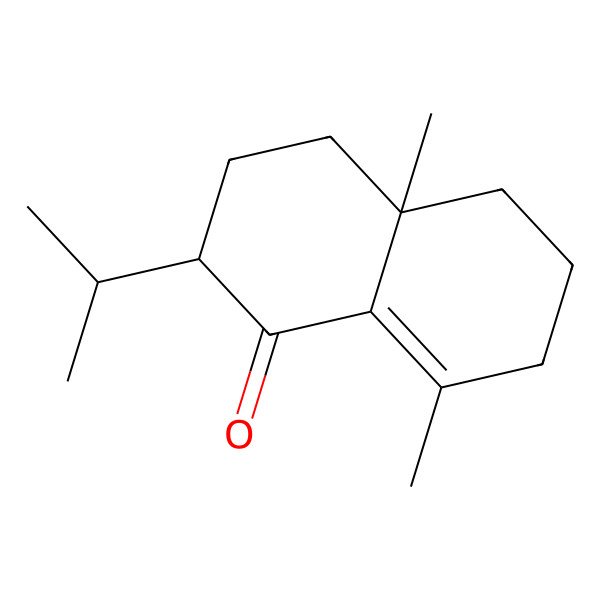 2D Structure of (2S,4aR)-4a,8-dimethyl-2-propan-2-yl-2,3,4,5,6,7-hexahydronaphthalen-1-one