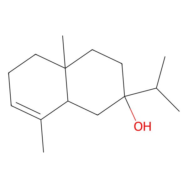 2D Structure of (2S,4aR,8aR)-4a,8-dimethyl-2-propan-2-yl-1,3,4,5,6,8a-hexahydronaphthalen-2-ol 2D Structure of (2S,4aR,8aR)-4a,8-dimethyl-2-propan-2-yl-1,3,4,5,6,8a-hexahydronaphthalen-2-ol