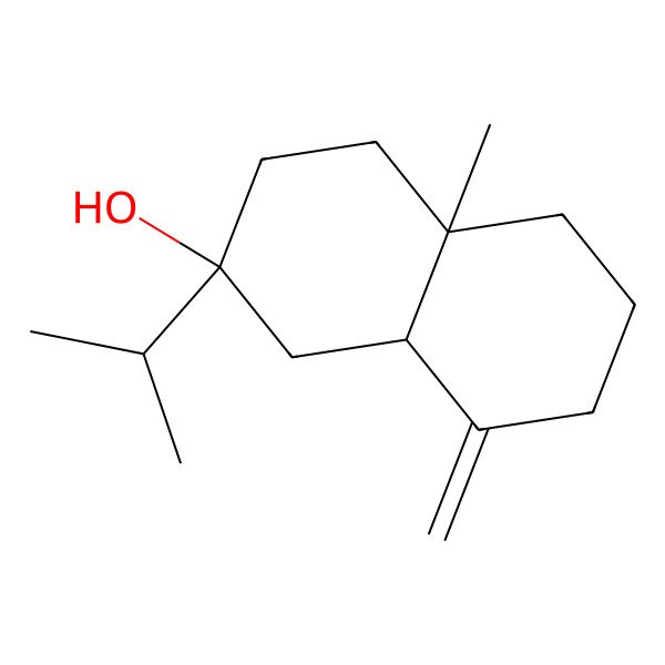 2D Structure of (2S,4aR,8aS)-4a-methyl-8-methylidene-2-propan-2-yl-3,4,5,6,7,8a-hexahydro-1H-naphthalen-2-ol