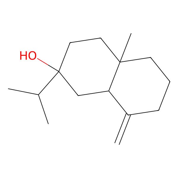 2D Structure of (2S,4aR,8aS)-4a-methyl-8-methylidene-2-propan-2-yl-3,4,5,6,7,8a-hexahydro-1H-naphthalen-2-ol 2D Structure of (2S,4aR,8aS)-4a-methyl-8-methylidene-2-propan-2-yl-3,4,5,6,7,8a-hexahydro-1H-naphthalen-2-ol