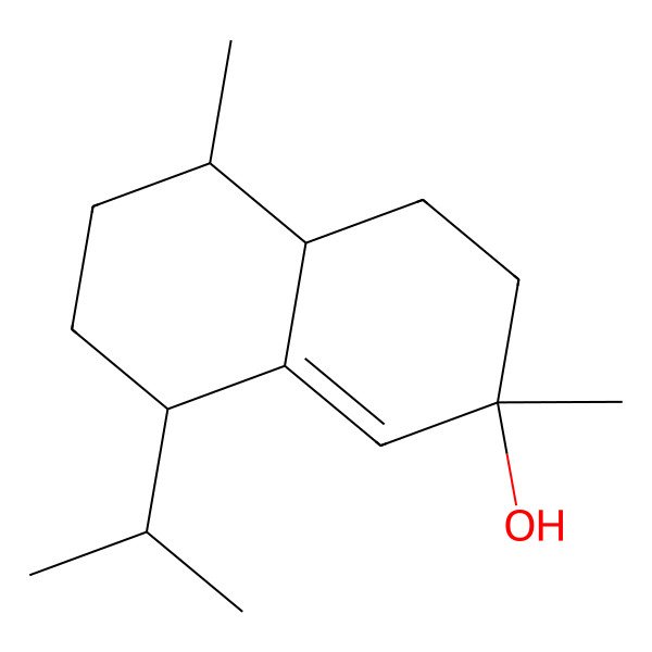 2D Structure of (2S,4aS,5S,8R)-2,5-dimethyl-8-propan-2-yl-4,4a,5,6,7,8-hexahydro-3H-naphthalen-2-ol