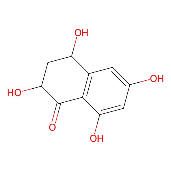 2D Structure of (2S,4R)-2,4,6,8-tetrahydroxy-3,4-dihydro-2H-naphthalen-1-one