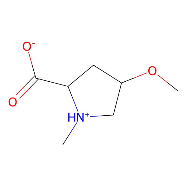 2D Structure of (2S,4R)-4-Methoxy-1-methylpyrrolidine-2-carboxylic acid 2D Structure of (2S,4R)-4-Methoxy-1-methylpyrrolidine-2-carboxylic acid