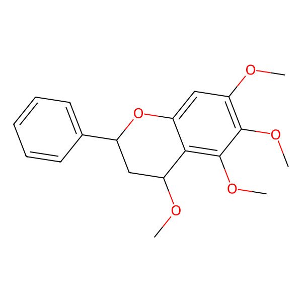 2D Structure of (2S,4R)-4,5,6,7-tetramethoxyflavan