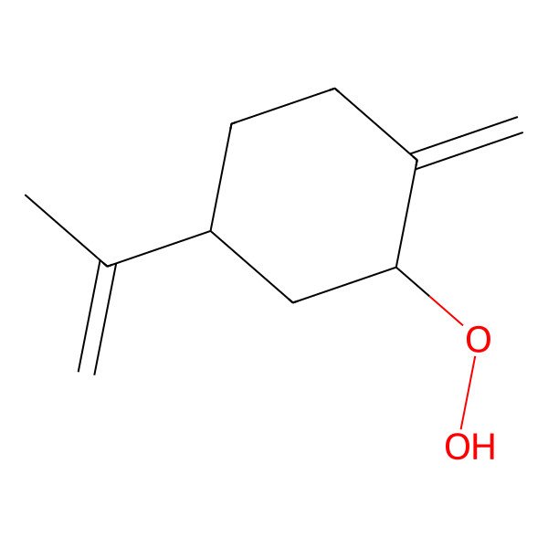2D Structure of (2S,4S)-2-hydroperoxy-1-methylidene-4-prop-1-en-2-ylcyclohexane