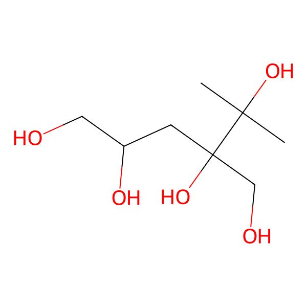 2D Structure of (2S,4S)-4-(hydroxymethyl)-5-methylhexane-1,2,4,5-tetrol