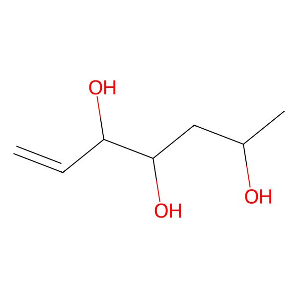 2D Structure of (2S,4S,5S)-hept-6-ene-2,4,5-triol