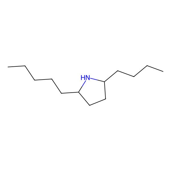 2D Structure of (2S,5S)-2-Butyl-5-pentylpyrrolidine